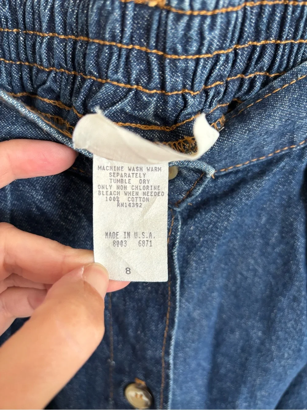 Vintage American Profile Jean Skirt